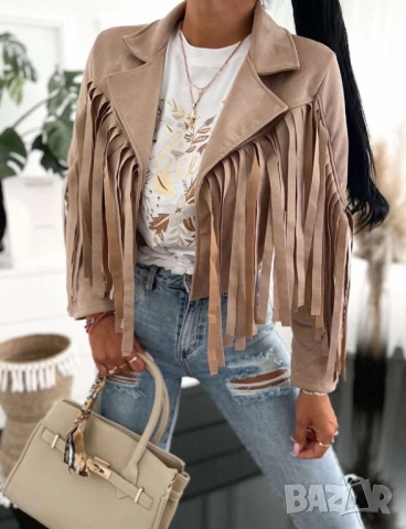 къси велурени якета , снимка 2 - Якета - 51464142