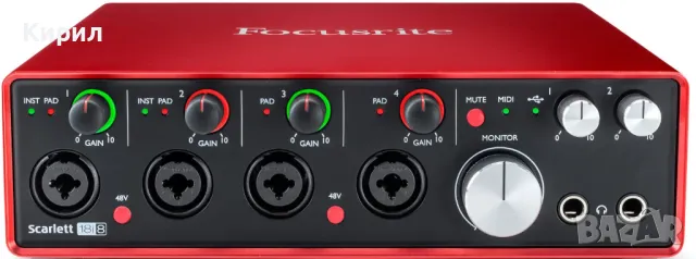 Focusrite Scarlett 18i8 2nd Gen Sound Card, снимка 4 - Други - 49855217