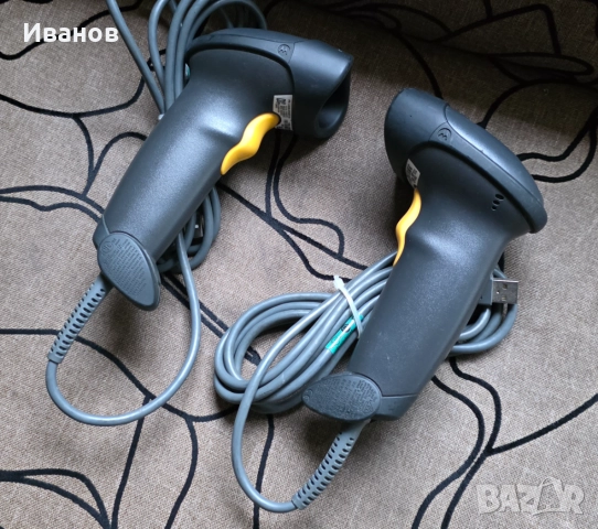 Баркод скенер Motorola Symbol LS2208 четец, 1D, 2бр., снимка 3 - Принтери, копири, скенери - 52866310