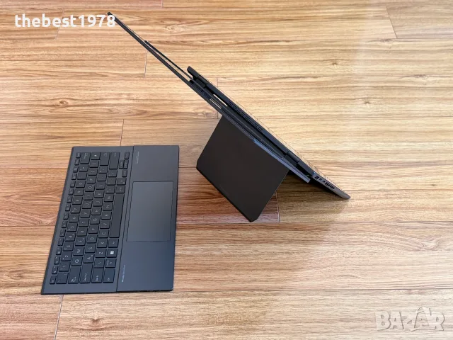 2x14 OLED Asus ZenBook DUO`Ultra 7-155H/16GB LPDDR5/512GB NVMe/Батерия 12ч, снимка 6 - Лаптопи за работа - 56164759