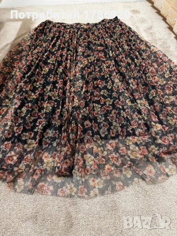 Плисирана Пола с Флорален Принт 🌸, снимка 5 - Поли - 53213305