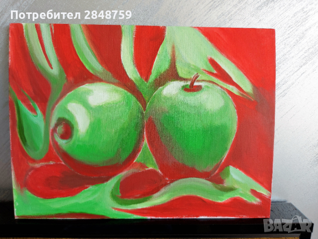 Натюрморт, Поп арт, оригинална картина , снимка 2 - Картини - 36553384