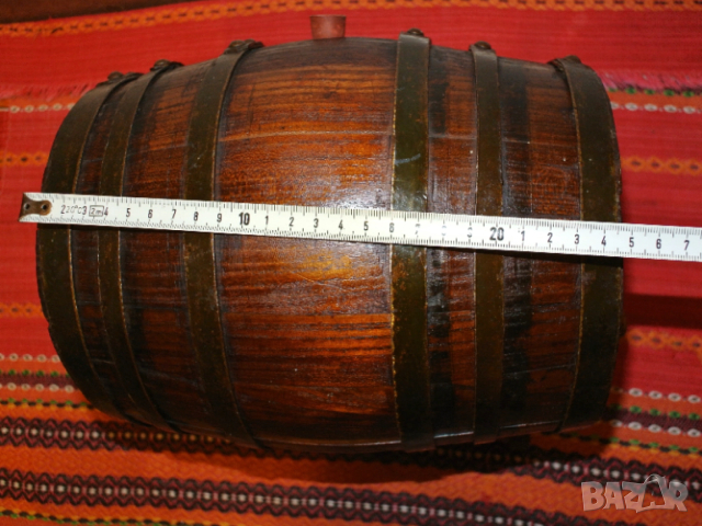 Винтидж дървено буре 5л - Българска традиция, снимка 10 - Антикварни и старинни предмети - 52802218