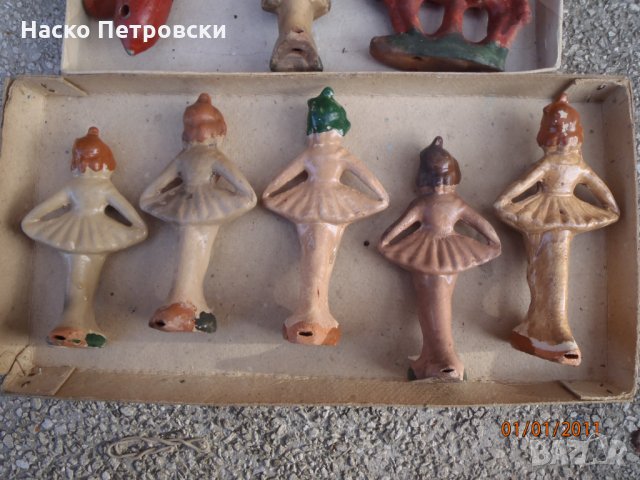 Ретро керамични фигури-окарини (свирки)- 20-те години 20 век., снимка 5 - Антикварни и старинни предмети - 34196885
