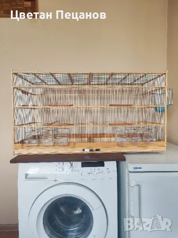 дървен Кафез, клетка, волиера , снимка 3 - За птици - 50191499