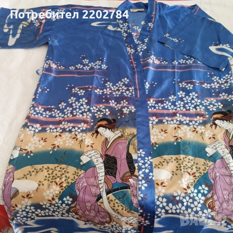 Дамски халати естествена коприна,халат., снимка 9 - Нощници - 51783216