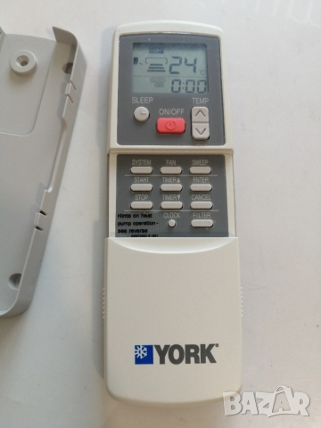 Дистанционно за климатик/термопомпа YORK, снимка 2 - Климатици - 51866688