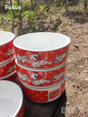 Детски българси порцелан порцелан купички далматинци, снимка 3 - Антикварни и старинни предмети - 53294746