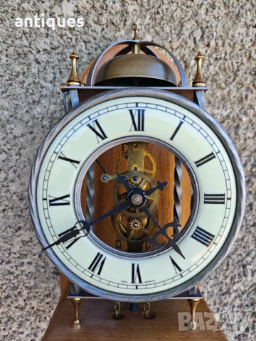 Стенен часовник с тежести - Tempus Fugit Skeleton- Germany -1980"г, снимка 3 - Антикварни и старинни предмети - 56078131