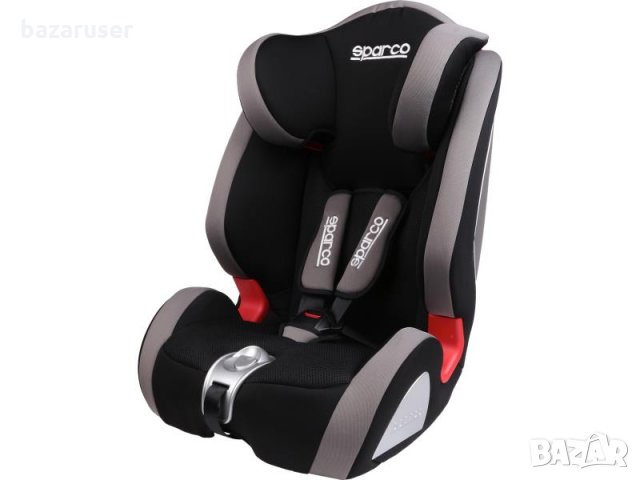 Детска Седалка за Кола Sparco 9-36кг, черно-сив с Хомологация ECE R44/04, снимка 4 - Столчета за кола и колело - 31185079