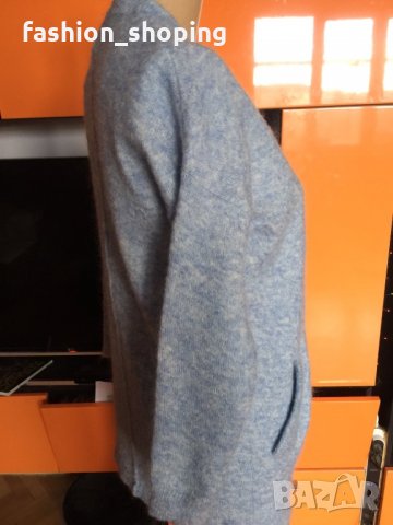 Жилетка в бебешко синьо Saint Tropez(вълна и мохер), S размер, снимка 4 - Жилетки - 35179800