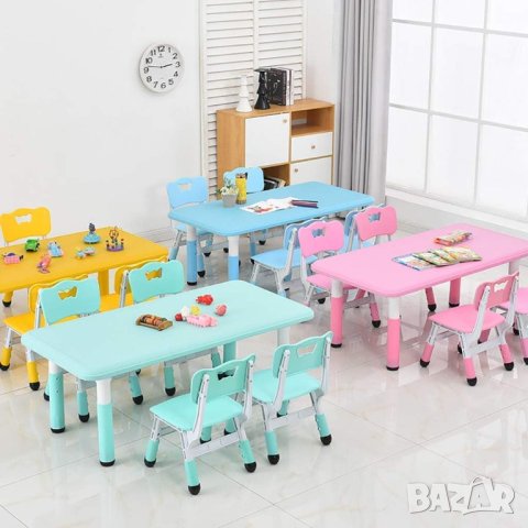 Детски комплект маса с 4 стола ZC-ZYZH-02, снимка 6 - Мебели за детската стая - 42839607