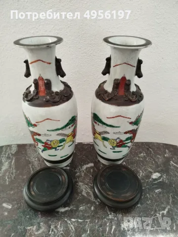 Ваза китайска сет, снимка 6 - Антикварни и старинни предмети - 56199279