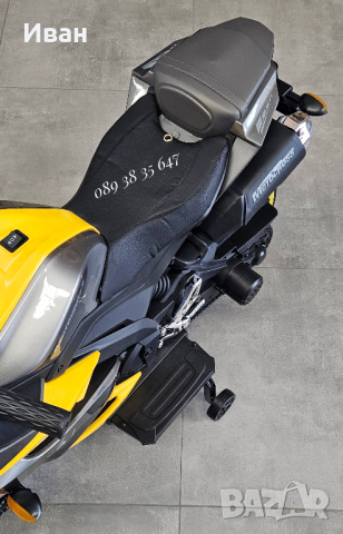 ТОП ЦЕНА!НОВО!Акумулаторен мотор Motocross с 12V батерия,кожена седалка,металик, снимка 7 - Детски велосипеди, триколки и коли - 44739622