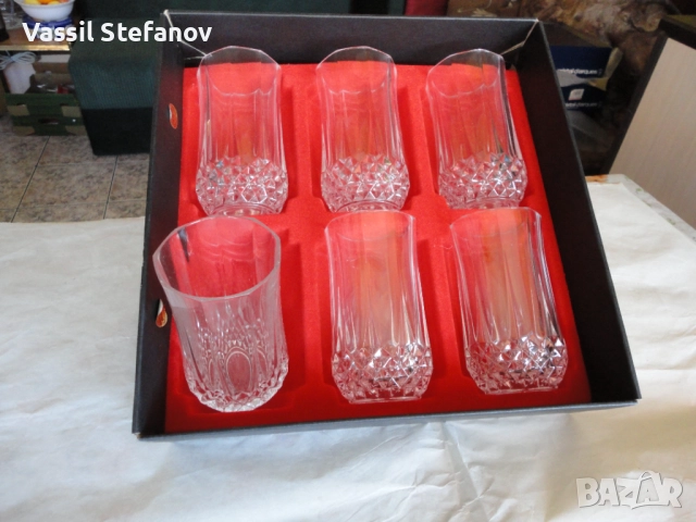 Кристални чаши  Френски оргинал, снимка 6 - Други стоки за дома - 52529908