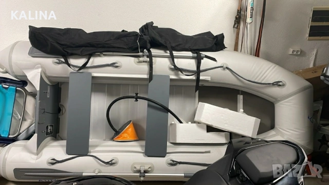  Надуваема лодка ADMIRAL AM-305 Seaworthy и Извънбордов двигател HONDA , снимка 3 - Воден транспорт - 53076828