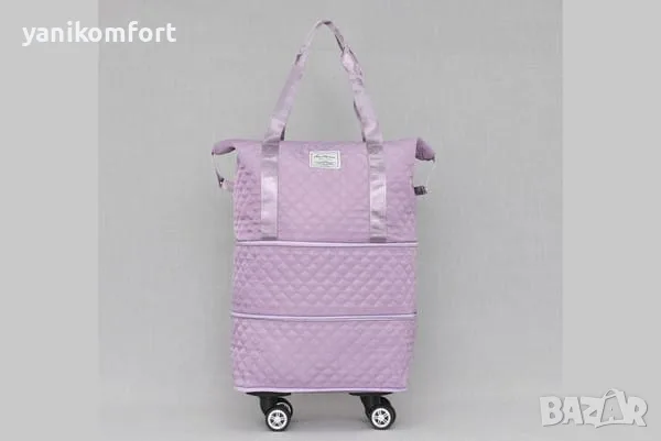 Сак разтегателен за ръчен багаж 40x30x20 с колелца и разширение, снимка 3 - Сакове - 56194795