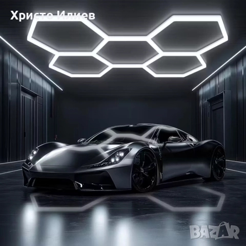 Осветление за гараж голяма LED Лед лампа за магазин фризьорски салон студио Модерна ярка светлина