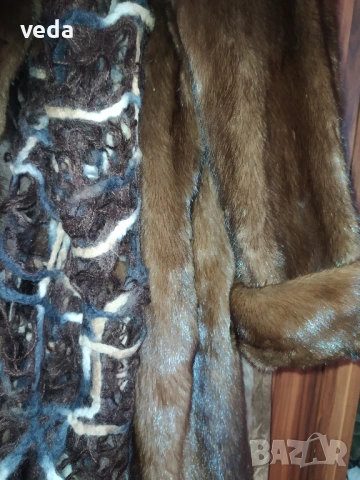 Италианско кожено палто от норка размер М/L , снимка 3 - Палта, манта - 53174635