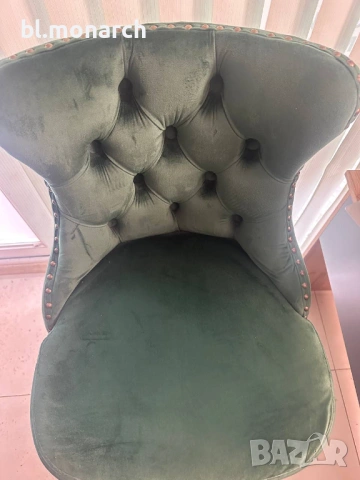 Бар стол H-117 тъмно зелен, снимка 2 - Столове - 53931515