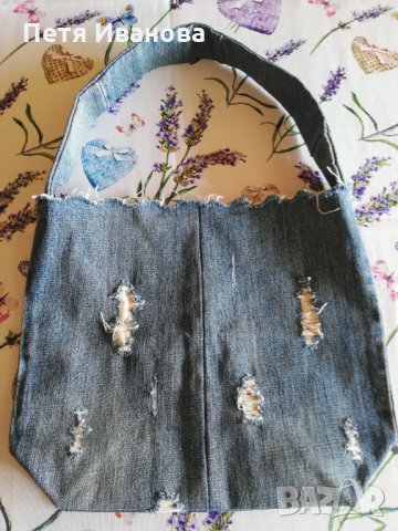 Ръчно изработени дънкови бутикови чанти, снимка 6 - Чанти - 30985336