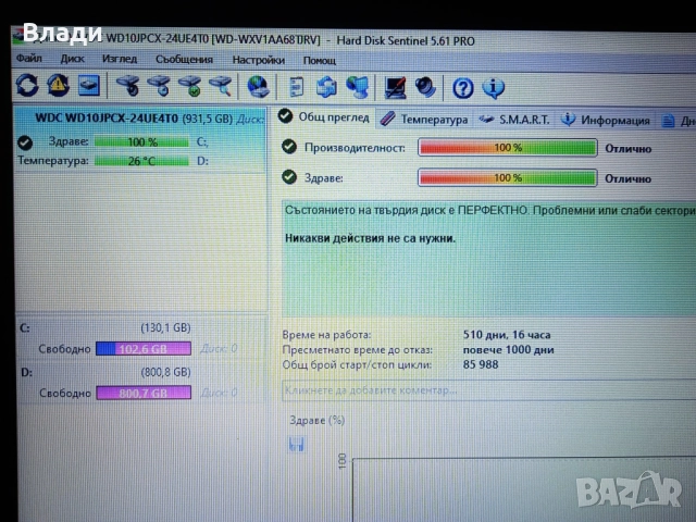 Lenovo Ideapad V310-15ISK Intel i3 6th gen/8GB/1TB/отлична батерия , снимка 8 - Лаптопи за дома - 52838665
