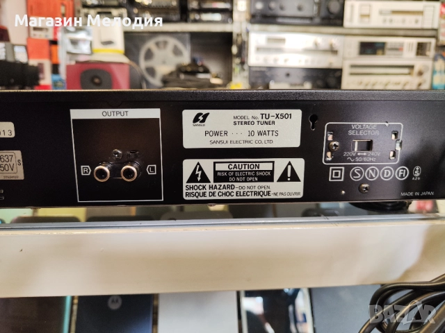 Тунер SANSUI TU-X501 В перфектно техническо и визуално състояние., снимка 10 - Декове - 51747113
