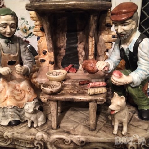 Capodimonte стара огромна порцеланова композиция , снимка 4 - Статуетки - 37024238