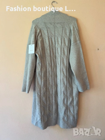 Нова дълга жилетка с джобове размер L / XL състав 55% памук 25% кашмир 10% вълна 10% еластант ❤️❤️❤️, снимка 2 - Жилетки - 54314761