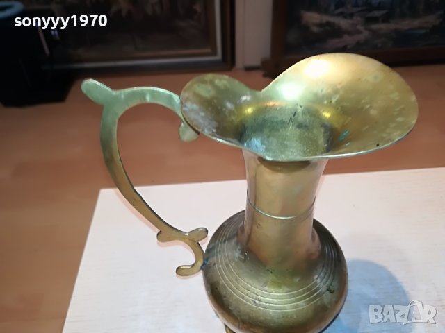 КАНА-27Х18Х12СМ-МЕД/МЕСИНГ ВНОС ФРАНЦИЯ 1001231612, снимка 9 - Антикварни и старинни предмети - 39256196