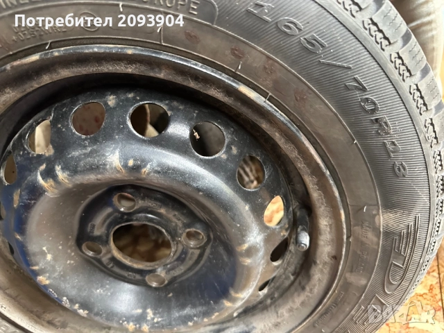 Зимни гуми 13 цола с джанти за опел корса, снимка 3 - Гуми и джанти - 52103322