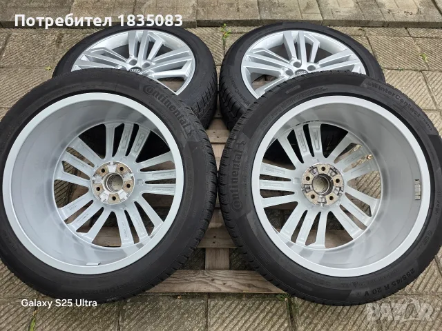 Лети джанти 20ки 5х112 Audi + зимни гуми 255/45/20 Continental, снимка 10 - Гуми и джанти - 56244553