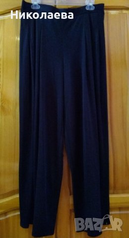 Черен широк панталон,лек "шалвар",XL, снимка 1 - Панталони - 40769248