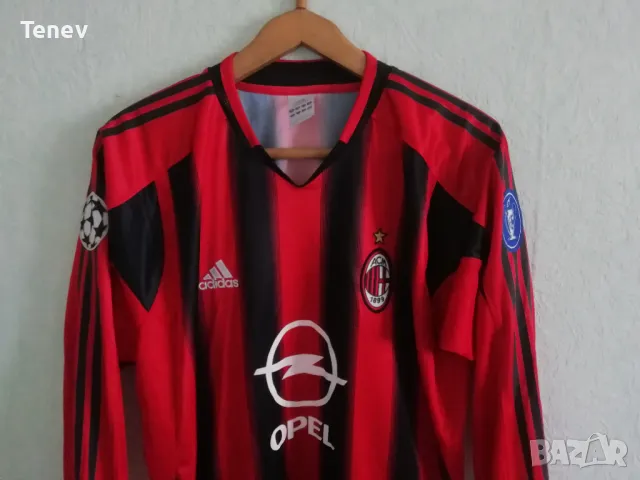 AC Milan 2004/2005 Champions League Adidas оригинална тениска фланелка Милан М Шампионска Лига, снимка 4 - Тениски - 49312119