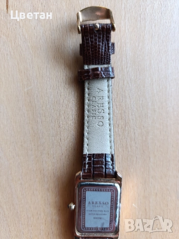 златист дамски кварцов часовник Aresso Classic, снимка 5 - Дамски - 52848730