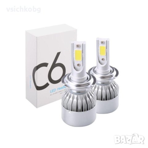 Комплект от 2 броя LED крушки за фарове – за цокъл H1,H4 или H7, снимка 3 - Аксесоари и консумативи - 40596258