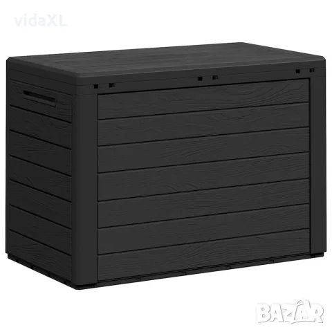 vidaXL Градински сандък за съхранение, антрацит, 78x44x55 см, снимка 7 - Ракли - 56147644