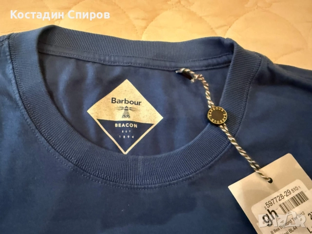 мъжка тениска Barbour Beacon Diamond XXL, снимка 5 - Тениски - 52373159