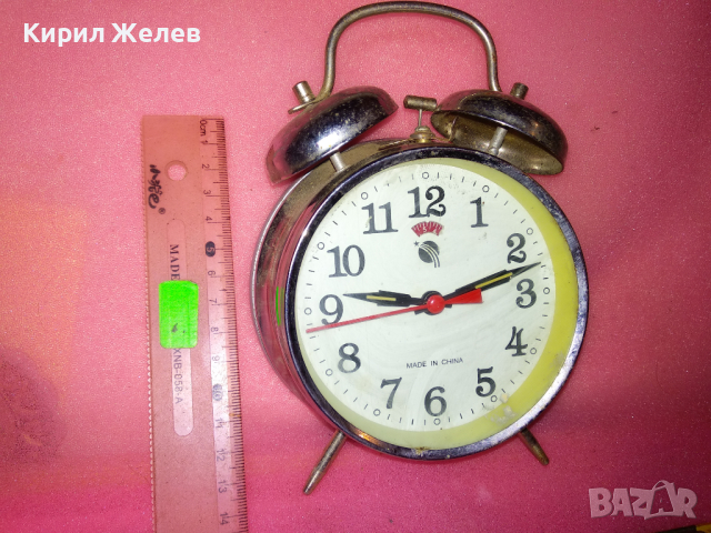 MADE in CHINA Стар РЯДЪК КОЛЕКЦИОНЕРСКИ МОДЕЛ РЕТРО МЕХАНИЧЕН КИТАЙСКИ БУДИЛНИК 30799, снимка 8 - Антикварни и старинни предмети - 44549470