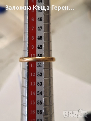 Златен пръстен 18 карата 4,44гр., снимка 4 - Пръстени - 51717439