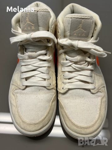 Спортни обувки Air Jordan 1 Mid SE 'Corduroy', номер 39, снимка 4 - Детски маратонки - 51454374