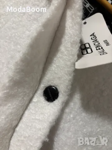 Balenciaga бяло дамско палто , снимка 4 - Палта, манта - 48428026