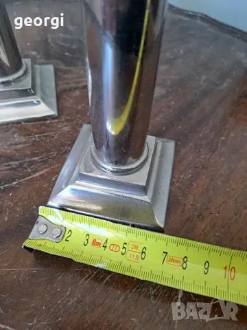 два свещника от неръждаема стомана   5/2, снимка 6 - Декорация за дома - 49082002