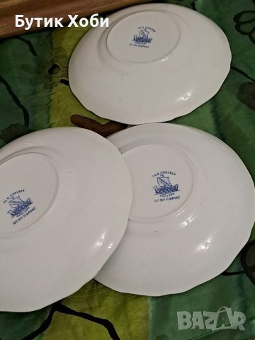 Лот старинни английски порцеланови чинии, снимка 5 - Антикварни и старинни предмети - 38901229