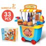 Детска количка за игра ФАСТ Фуд в комплект с аксесоари, снимка 9