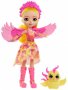 Кукла Enchantimals Royal - Falon Phoenix & Sunrise - Птиче / Mattel, снимка 3