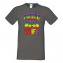 Мъжка тениска Proud Wife multicolor Прайд,Празник.Повод,Изненада , снимка 4