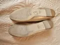 Оригинални балеринки UGG, естествена кожа, златист цвят, снимка 2