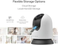 Нова MERCUSYS MC230 3K 5MP WiFi камера 360° AI нощно виждане за дом, снимка 7