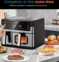Дигитален въздушен фритюрник 10L • Две зони • 10-в-1 – STBuildHome, снимка 4